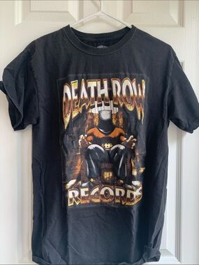 Death Row Records Black Graphic Short Sleeve Tee